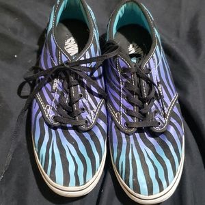 Zebra print women's vans